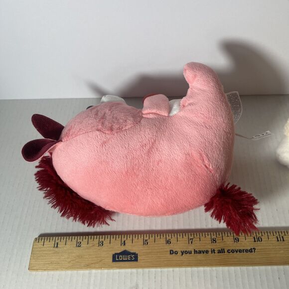 Unicorn stuffed animal Pink plush 9” - Picture 7 of 8